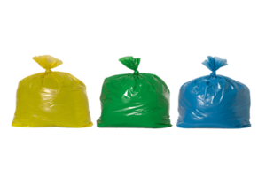 Sacos de lixo colorido